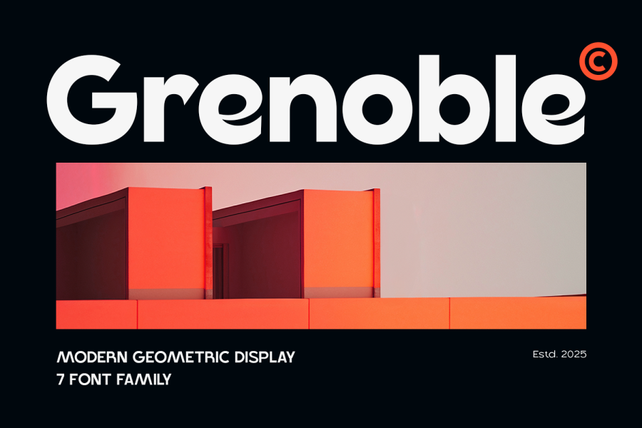 Grenoble Geometric Sans Serif Font