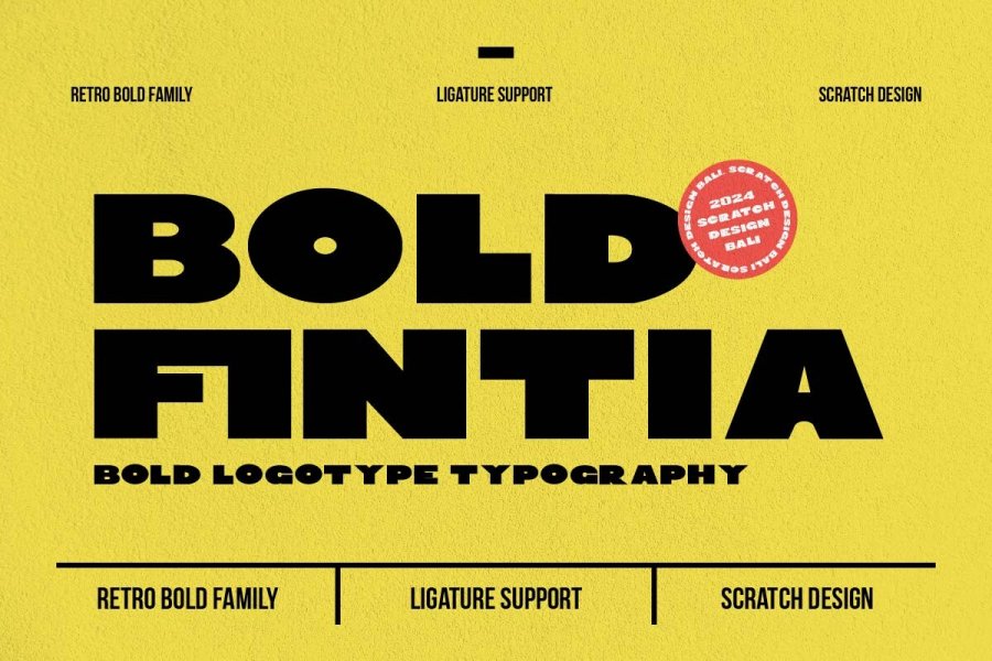 Bold Fintia Retro Display Font