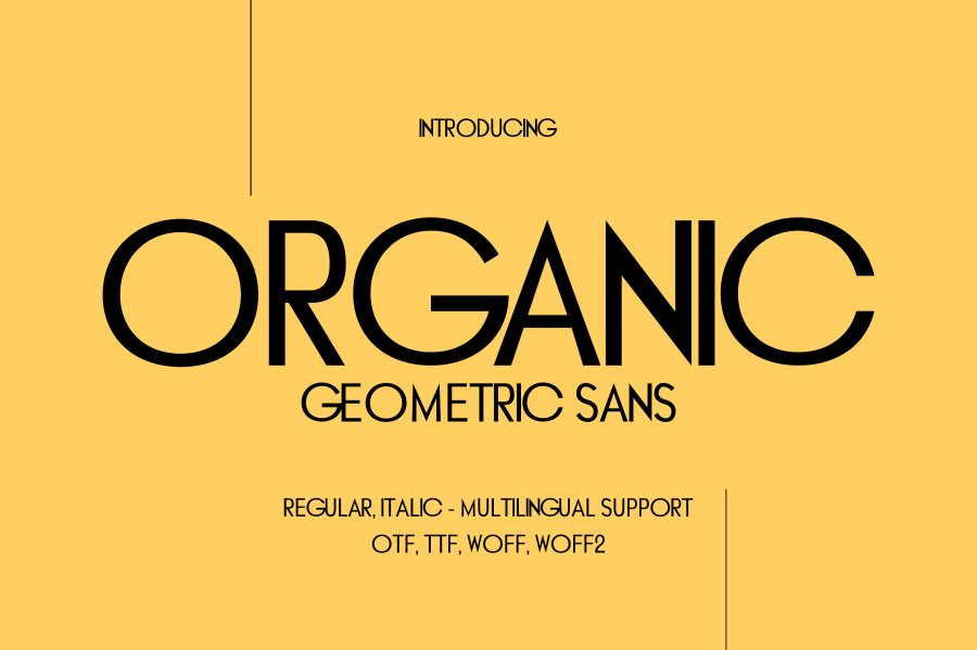 Organic Geometric Sans Serif