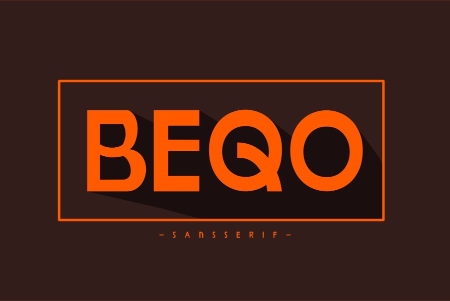 Beqo Geometric Sans Serif Font