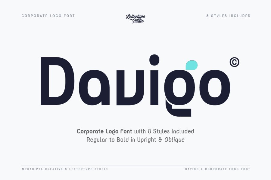 Davigo Geometric Sans Serif Font