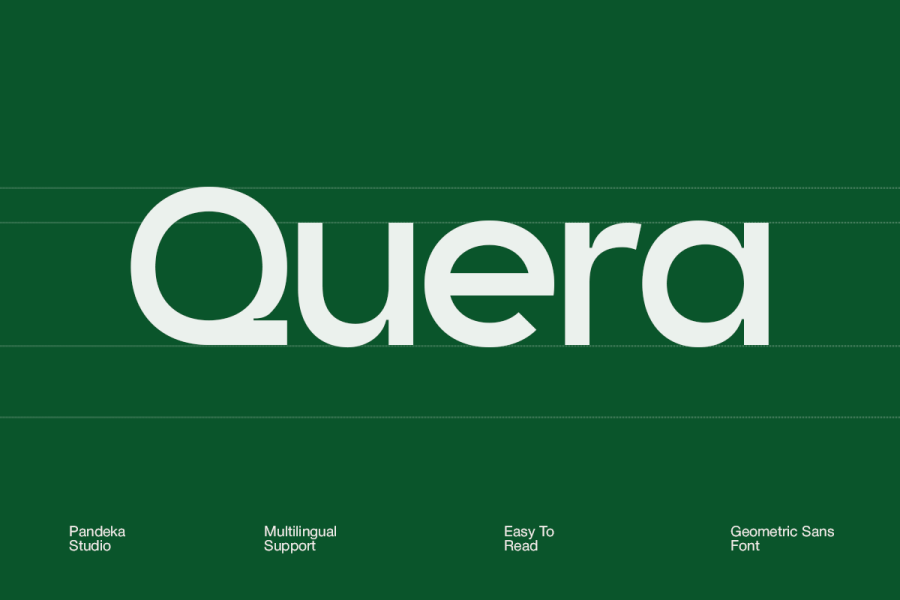 Quera Geometric Sans Serif Font