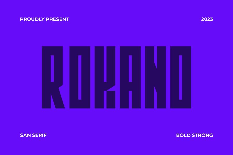 Rokano Geometric Sans Serif Font