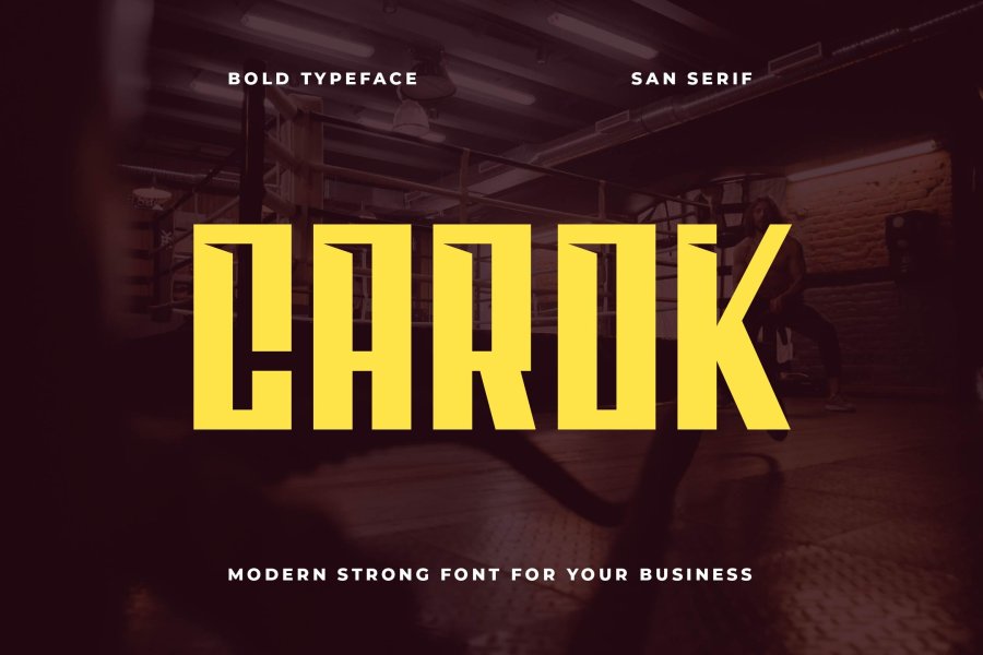 Carok Geometric Sans Serif Font