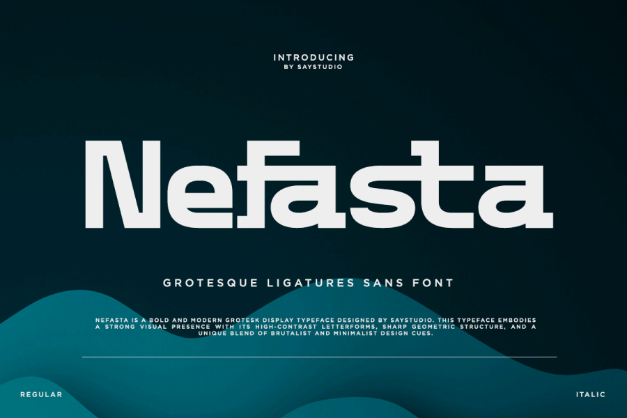 Nefasta Bold Grotesque Sans Serif Font
