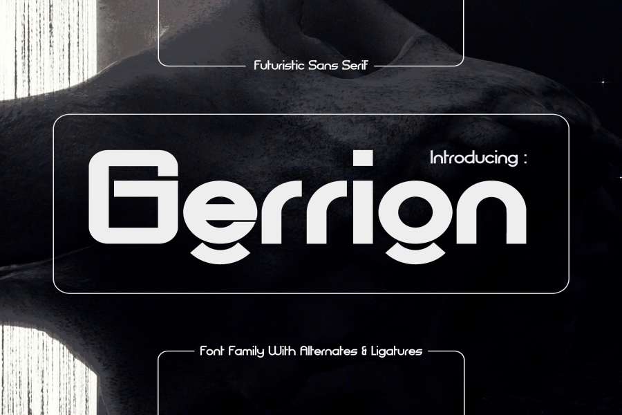 Gerrion Futuristic Sans Serif Font