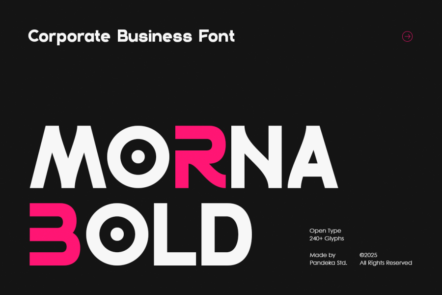 Morna Bold Sans Serif Font