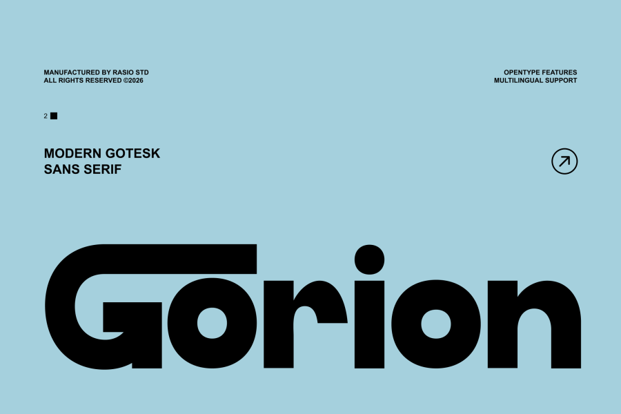 Gorion Modern Grotesk Sans Serif