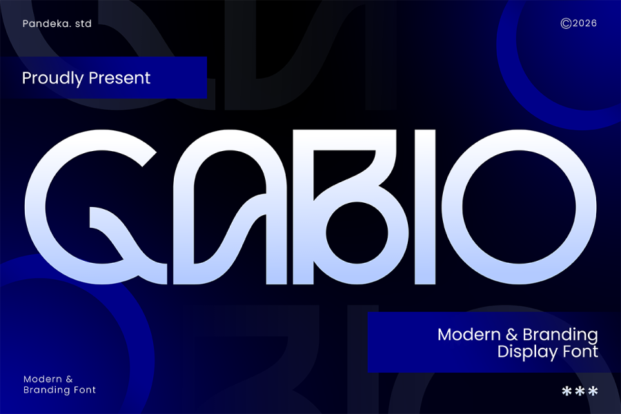 Gabio Modern Branding Font