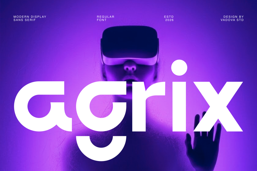 Agrix Futuristic Sans Serif