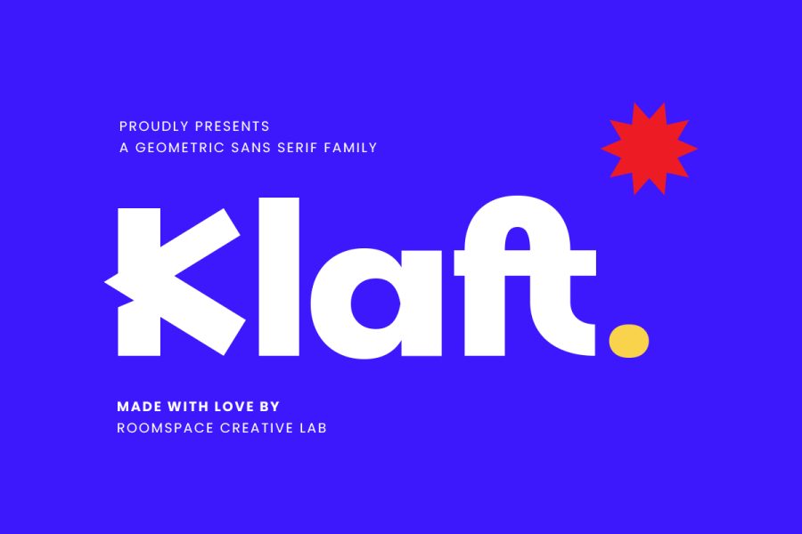 Klaft Bold Geometric Sans Serif Font