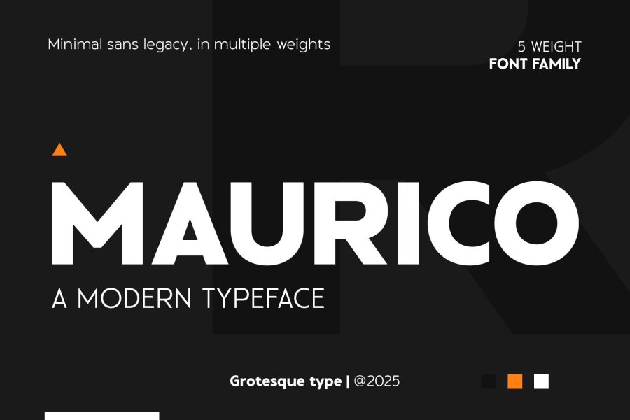 Maurico Geometric Sans Serif Font