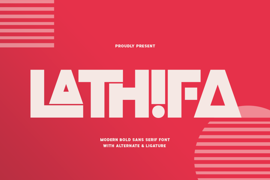 Lathifa Bold Sans Serif Font