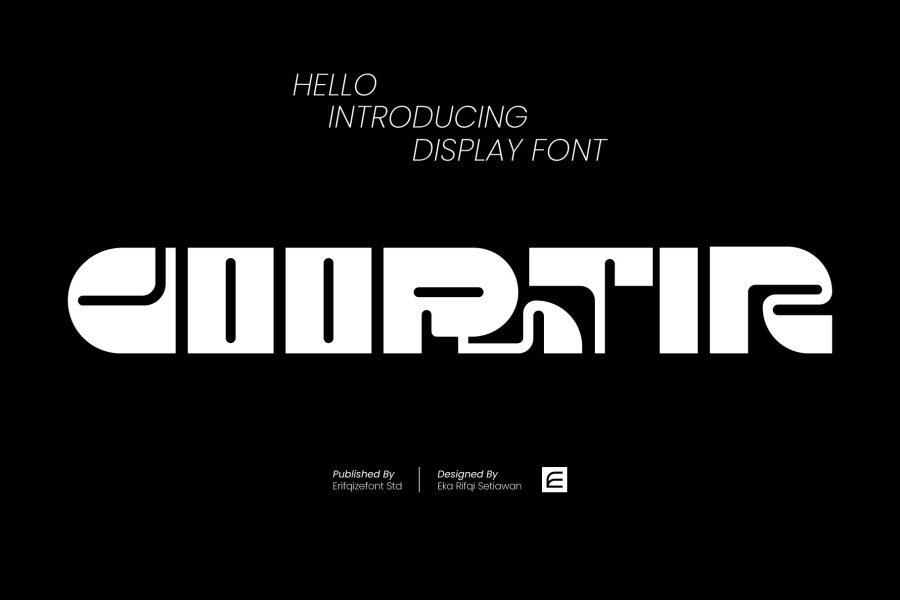 Goortir Futuristic Display Font