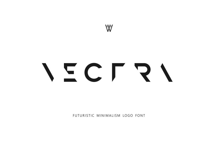 Vectra Futuristic Geometric Font