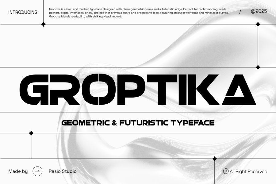 Groptika Geometric Sans Serif Font