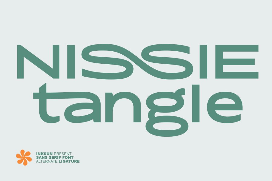 Nissie Tangle Display Font