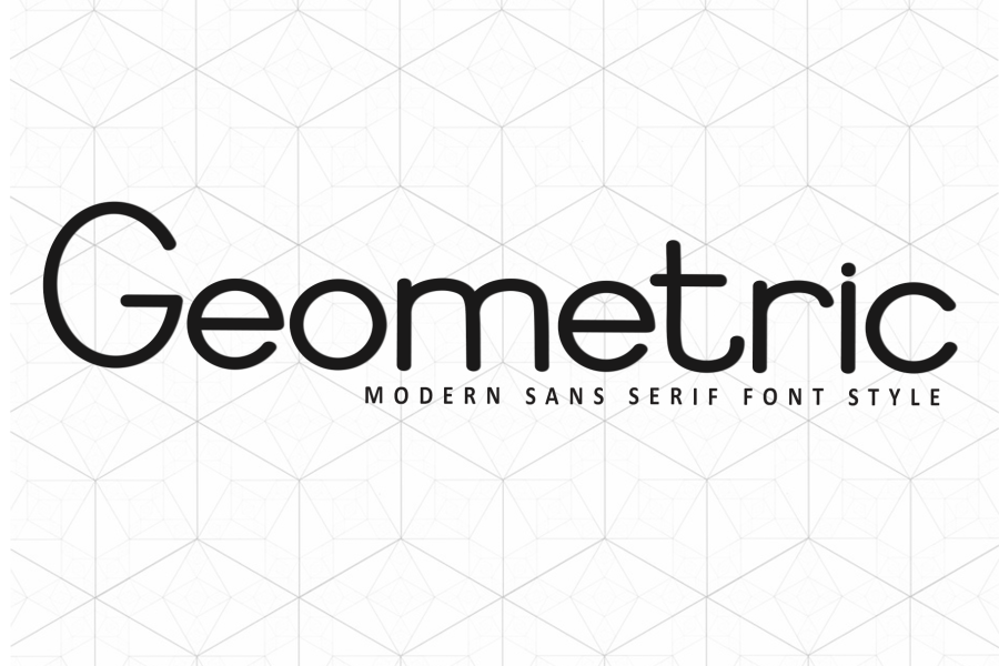 Geometric Decorative Font