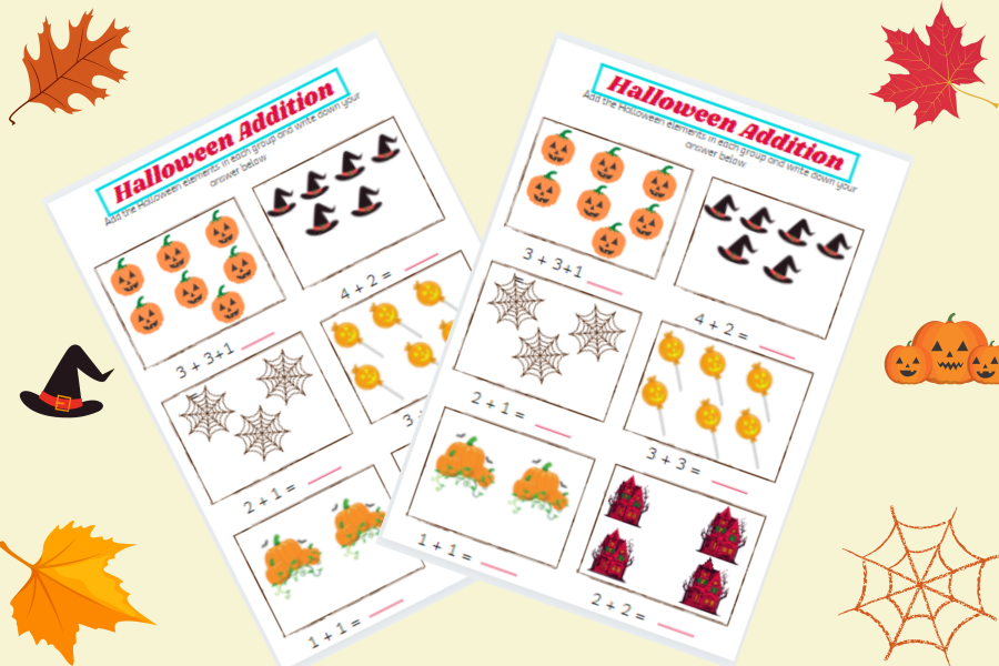 Halloween Addition Worksheet