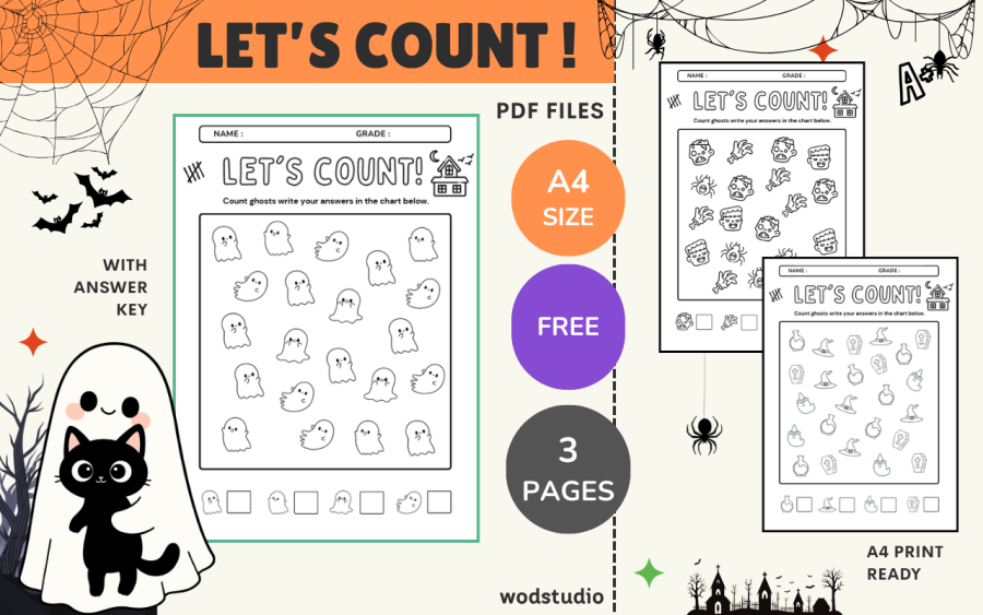 Halloween Counting Worksheets