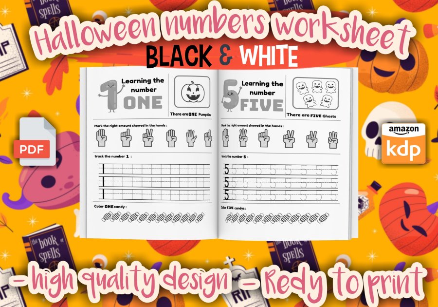 Halloween Numbers Worksheet