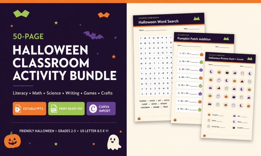Halloween Classroom Activity Bundle
