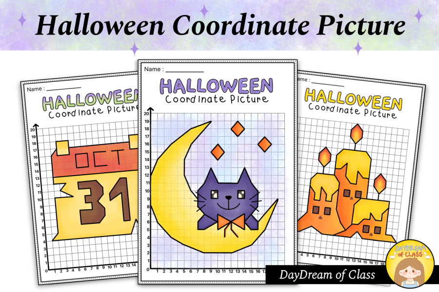 Halloween Coordinate Graphing Pictures