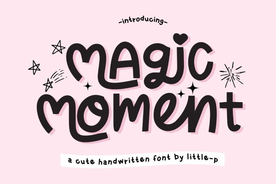 Magic Moment Handwritten Cursive Font