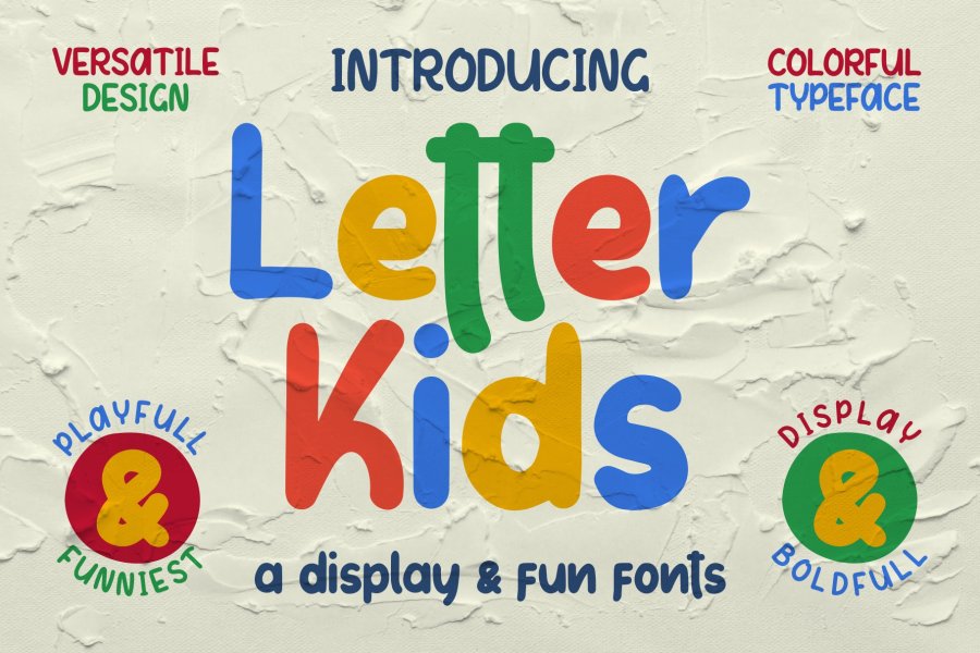 Letter Kids Fun Brush Font