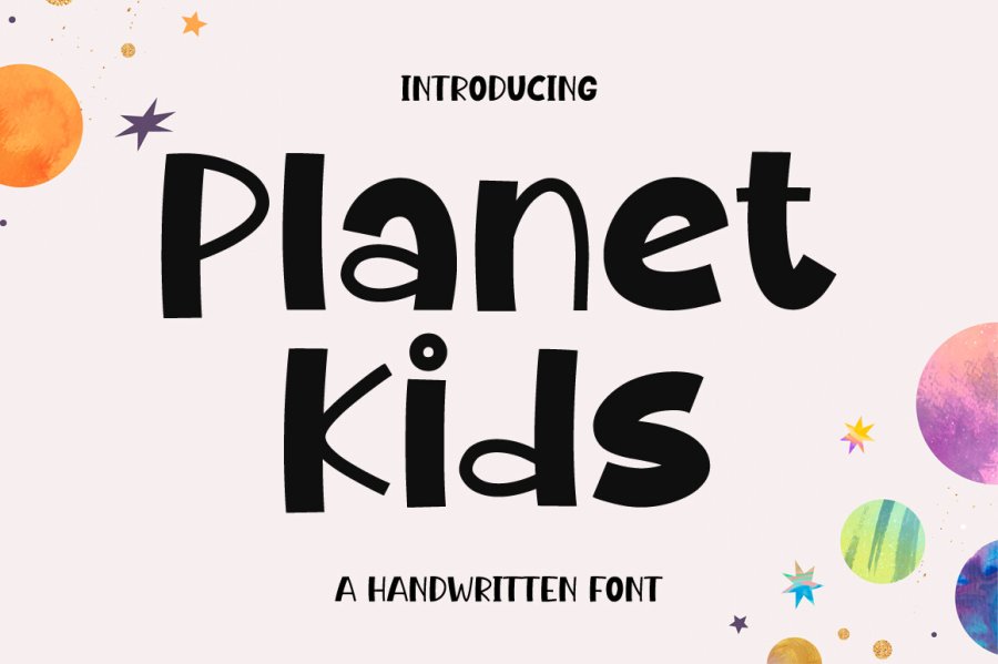 Planet Kids Handwritten Font