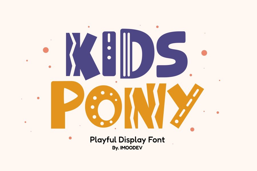 Kids Pony Playful Display Font
