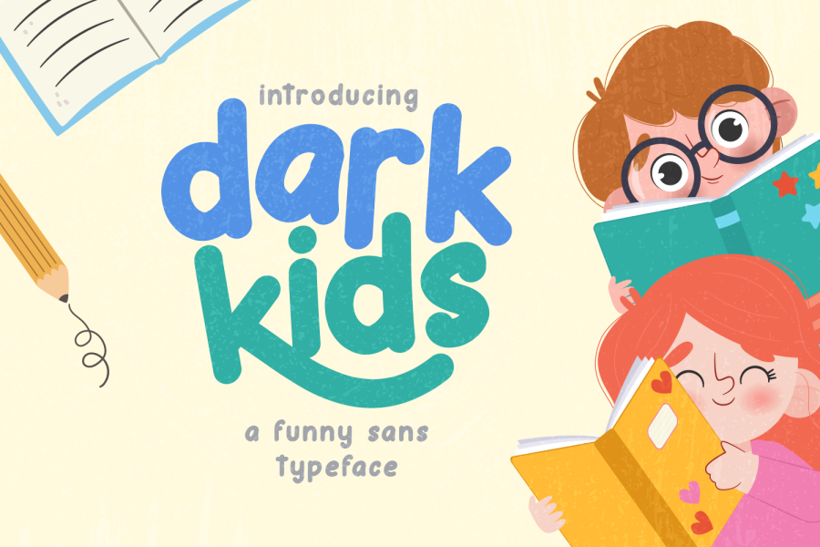 Dark Kids Display Font