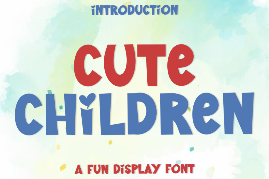 Cute Children Festive Font