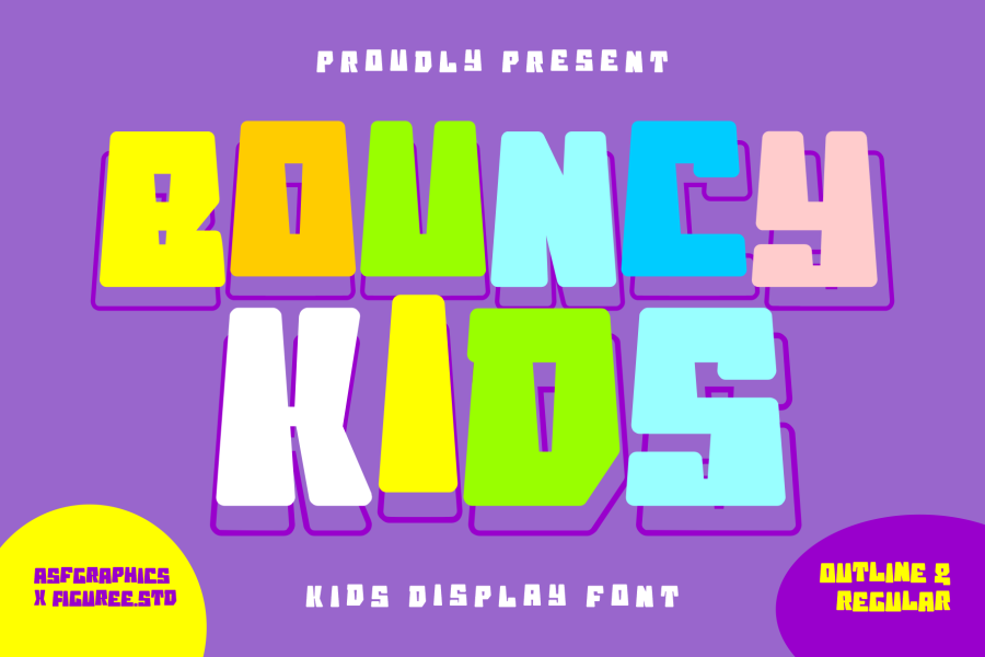 Bouncy Kids Playful Font