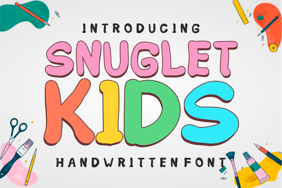 Snuglet Kids Handwritten Font