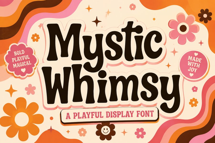 Mystic Whimsy Retro Display Font