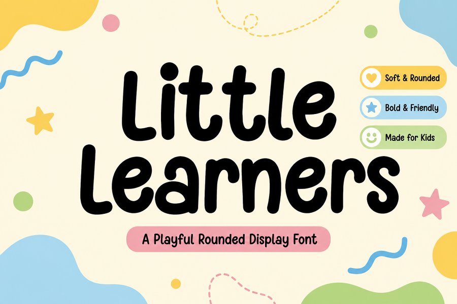 Little Learners Rounded Display Font