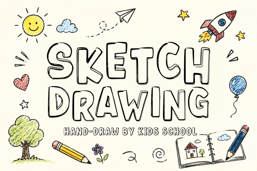 Sketch Drawing Handwritten Font