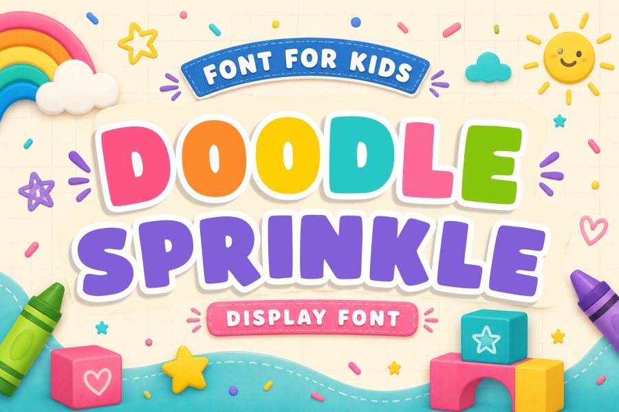 Doodle Sprinkle Display Font