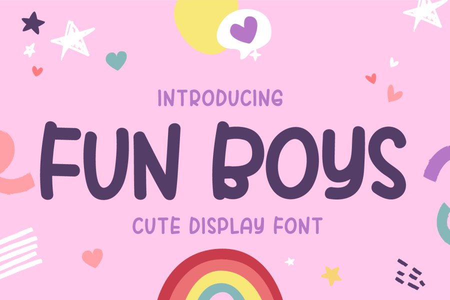Fun Boys Cute Display Font