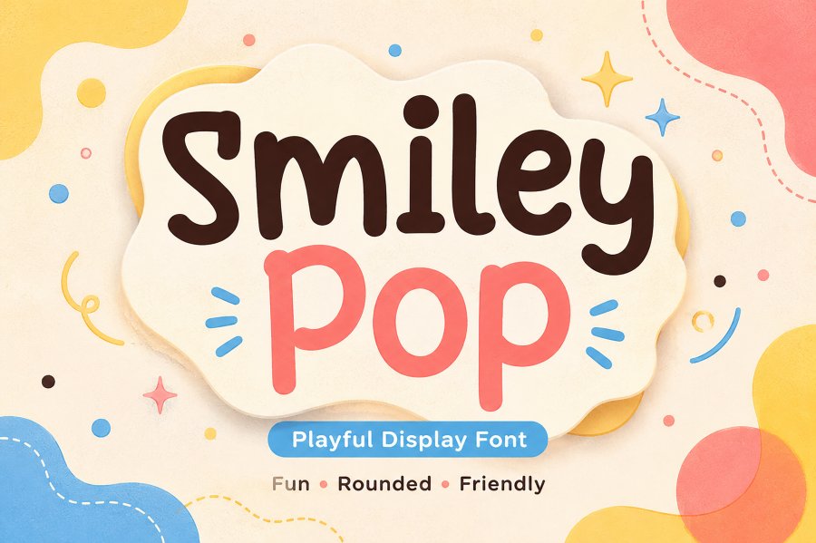 Smiley Pop Playful Display Font