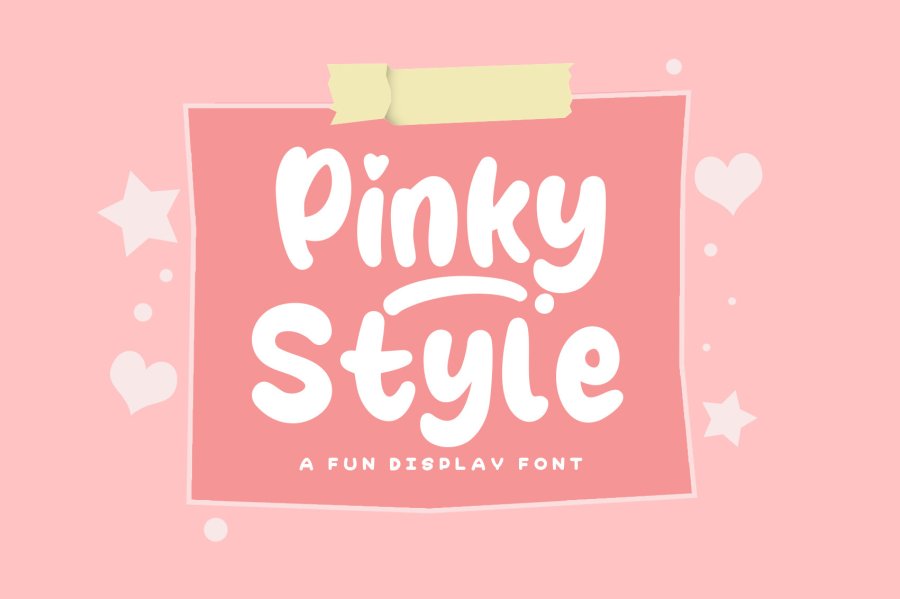 Pinky Style Display Font