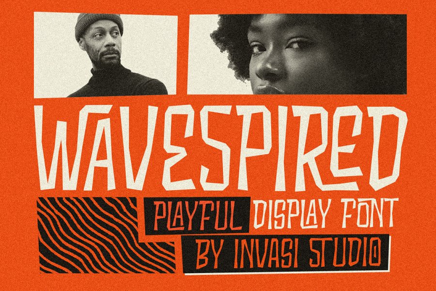 Wavespired Retro Modern Font