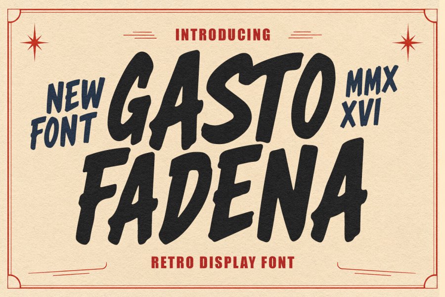 Gasto Fadena Vintage Display Font
