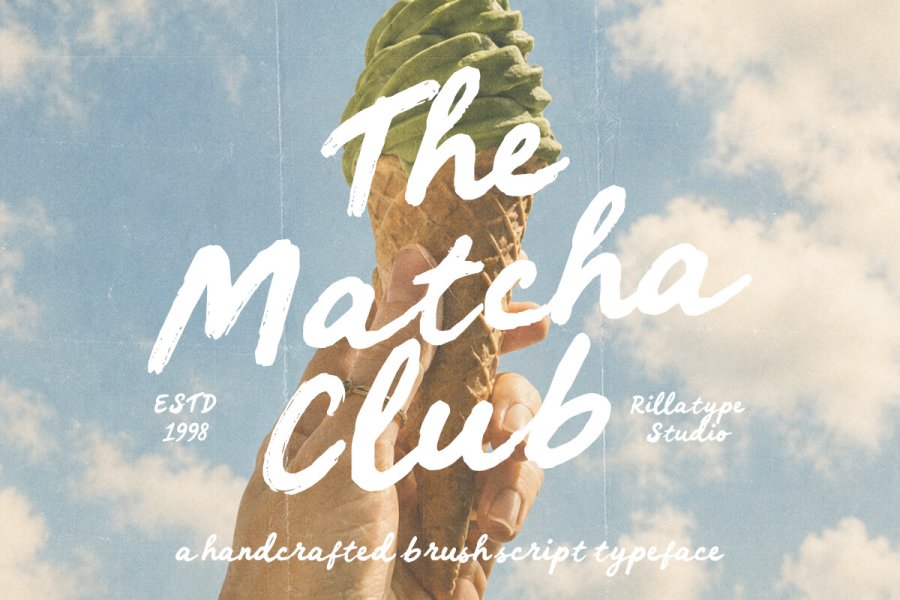 The Matcha Club Brush Font