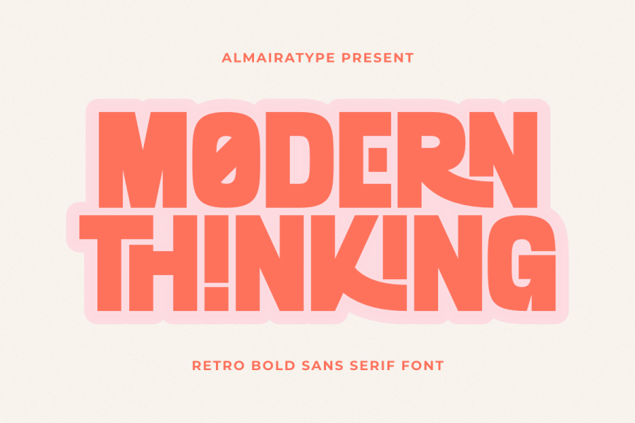 Modern Thinking Retro Sans Serif Font