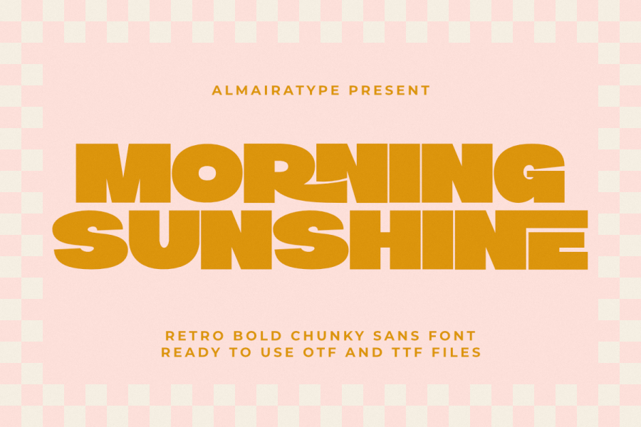 Morning Sunshine Retro Sans Font