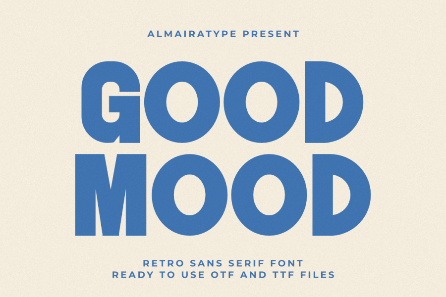 Good Mood Retro Sans Serif Font