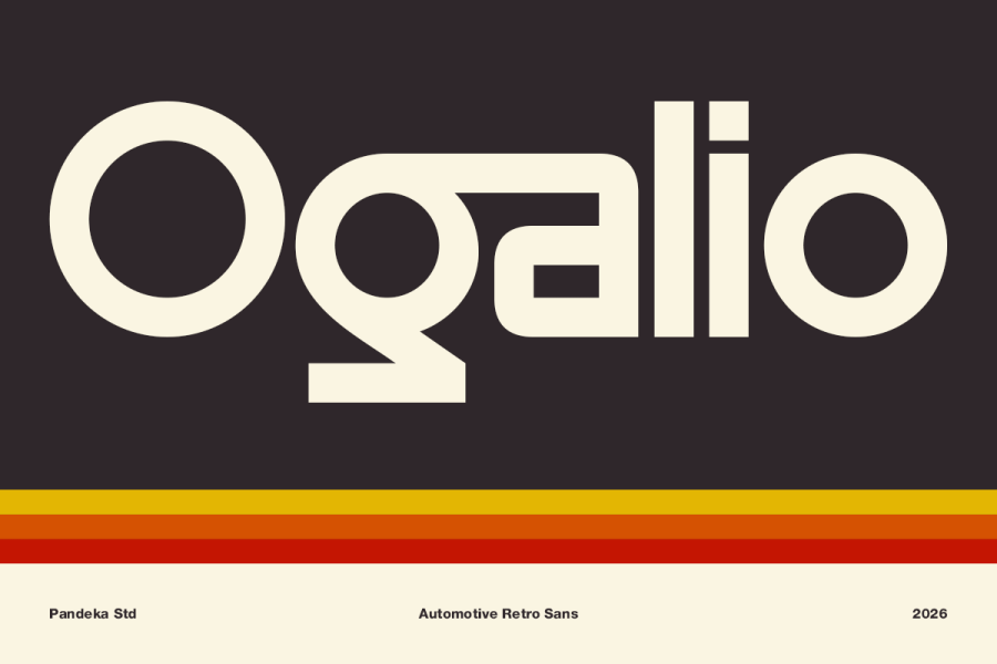 Ogalio Retro Automotive Sans Serif