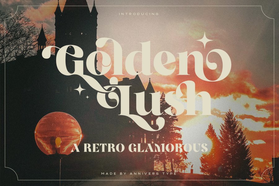 Golden Lush Retro Display Serif